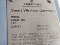 Emerson 1420A2A3A4N7Wl2Rd Smart Wireless Gateway 753-8026-3005/Aa 24Vdc Rev: Aa