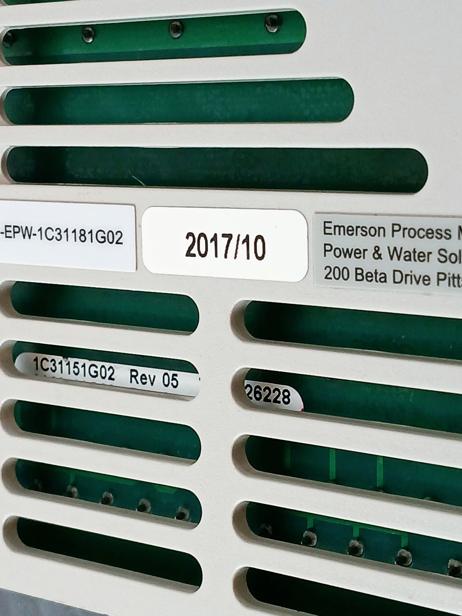 Emerson 1C31181G02 Media Attachment Unit Rev 05 14 94V0 3A99180A02 Tmn026228