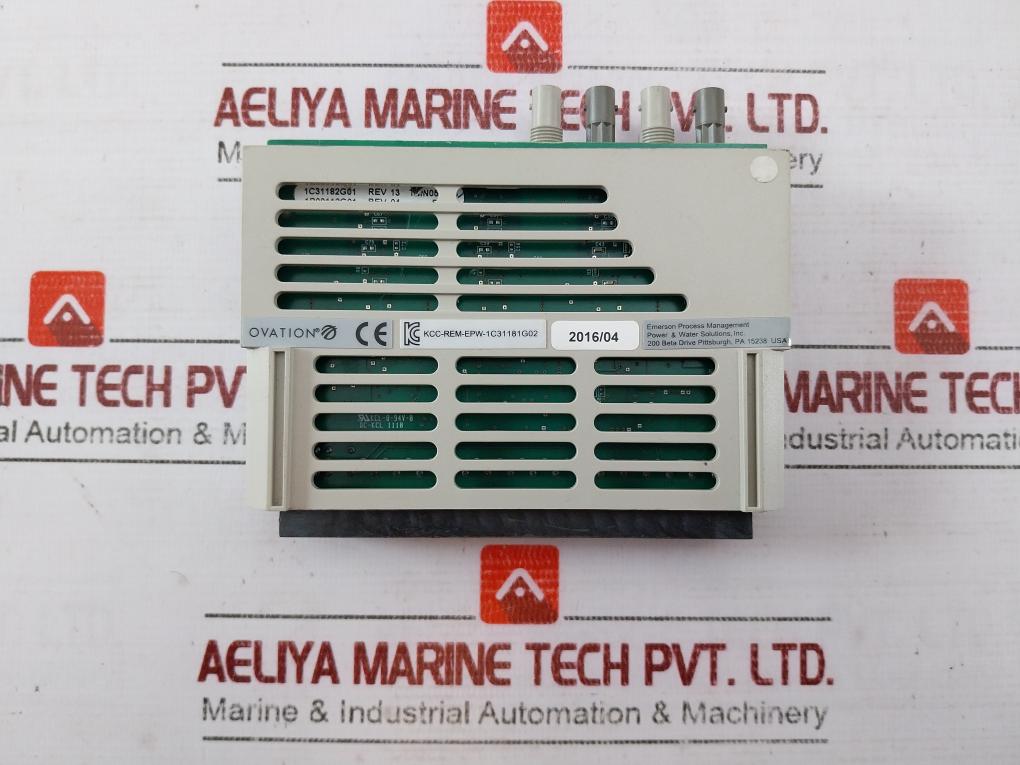 Emerson 1c31181g02 Ovation Input /output Module Rev 12 Tmo055669 Kcl-8-94v-0