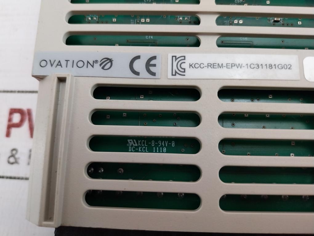 Emerson 1c31181g02 Ovation Input /output Module Rev 12 Tmo055669 Kcl-8-94v-0