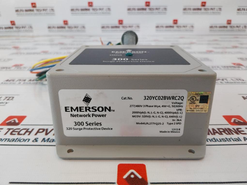 Emerson 320Yc02Bwrc2Q Surge Protective Device Lpl277Yq25-2