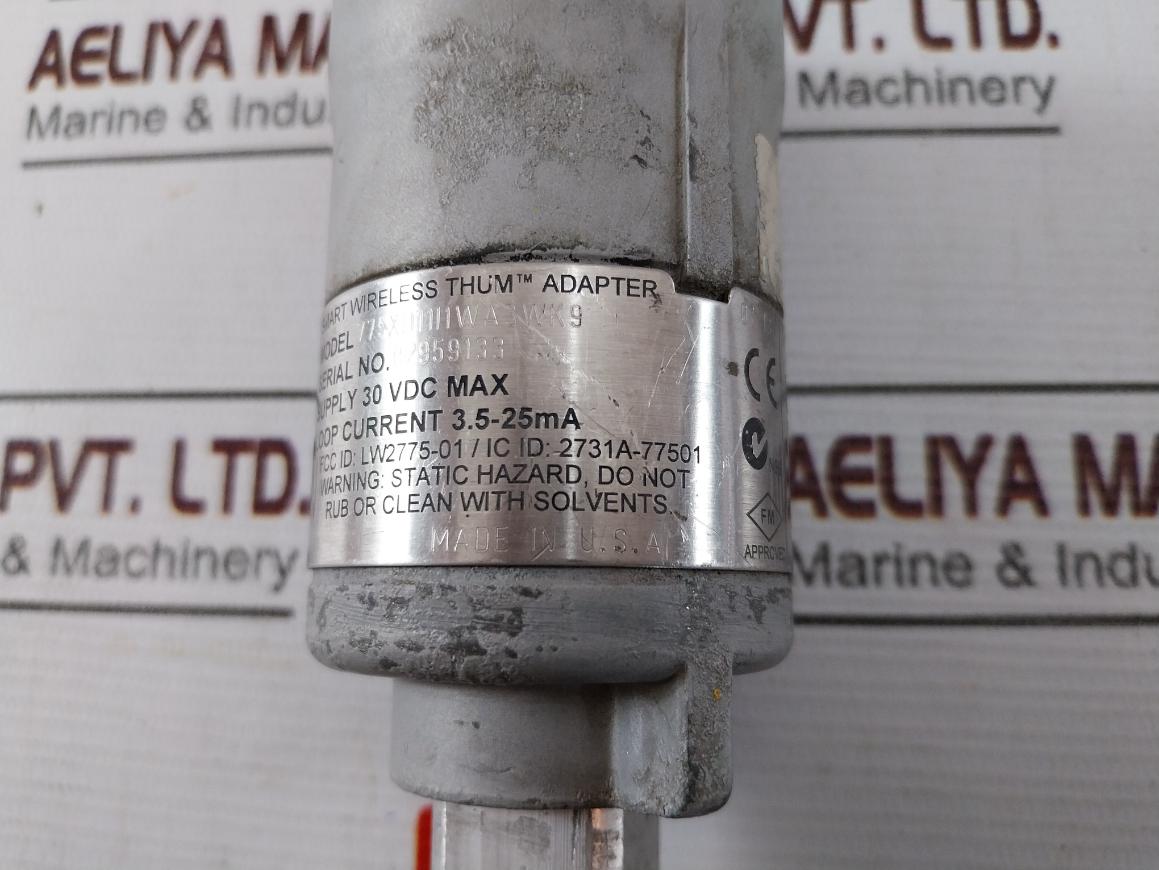 Emerson 775Xd11I1Wa3Wk9 Smart Wireless Thum Adapter 30Vdc Ip66 Ex Ia Iic T4