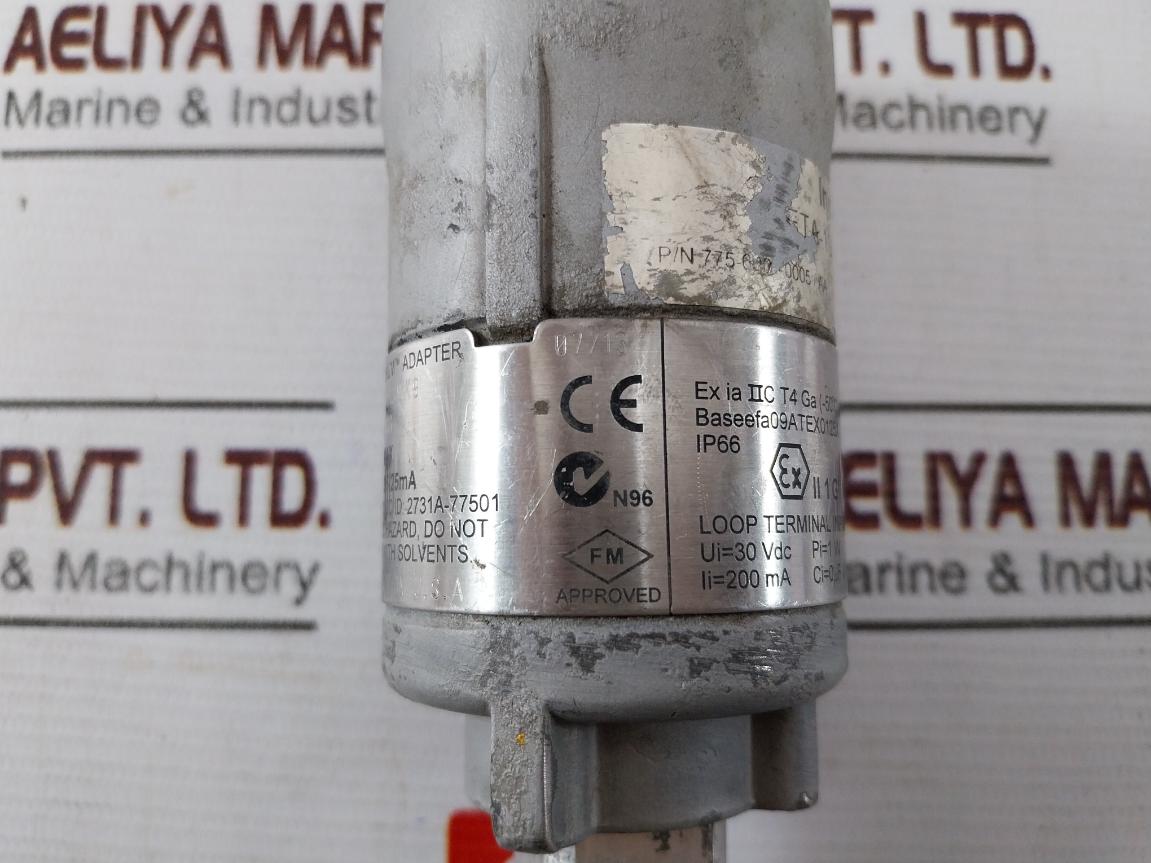 Emerson 775Xd11I1Wa3Wk9 Smart Wireless Thum Adapter 30Vdc Ip66 Ex Ia Iic T4