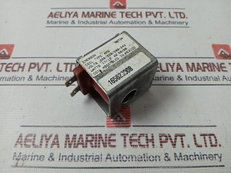 Emerson Ams Solenoid Coil 165629008 X-13551-70 208-220/208-240v 17/12w 350 Psi