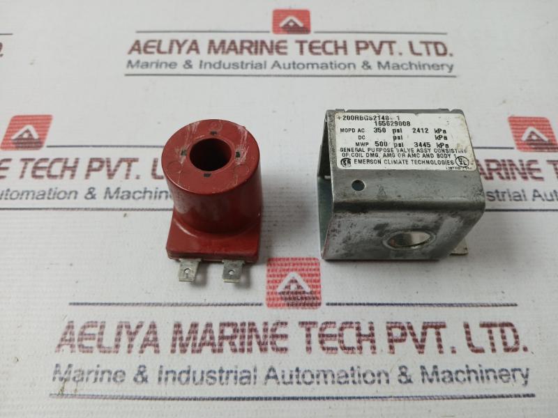 Emerson Ams Solenoid Coil 165629008 X-13551-70 208-220/208-240v 17/12w 350 Psi
