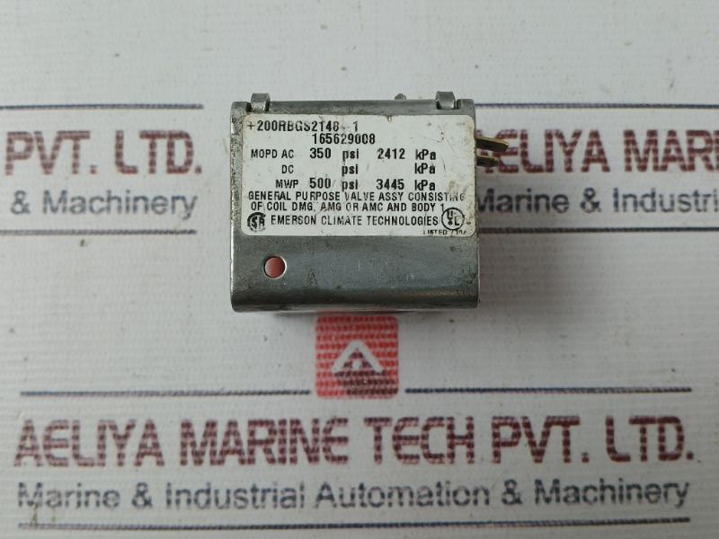 Emerson Ams Solenoid Coil 165629008 X-13551-70 208-220/208-240v 17/12w 350 Psi