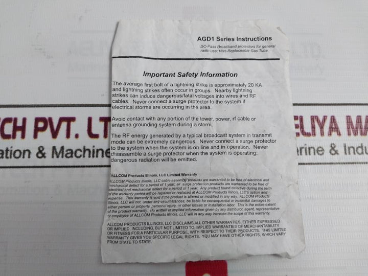 Emerson C55553-0001 Pressure Switch Dc-6000 Mhz