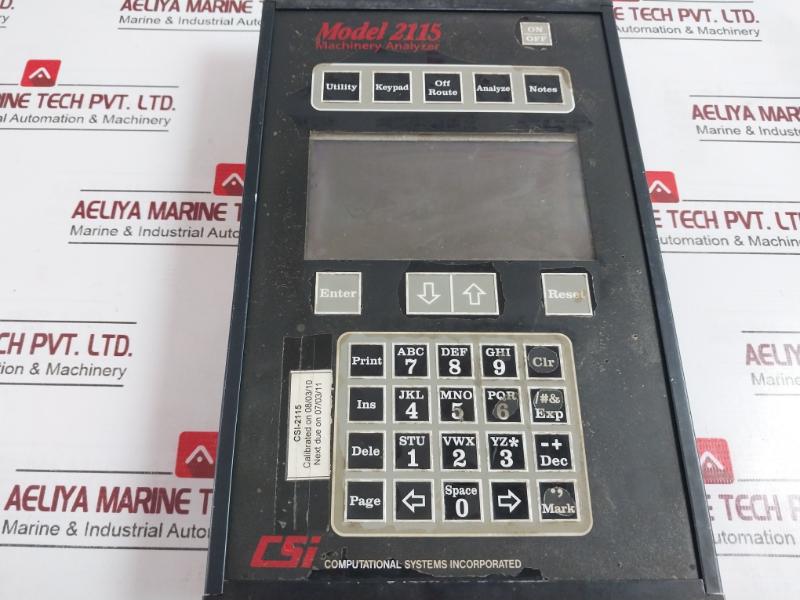 Emerson Csi 2115 Machinery Analyzer