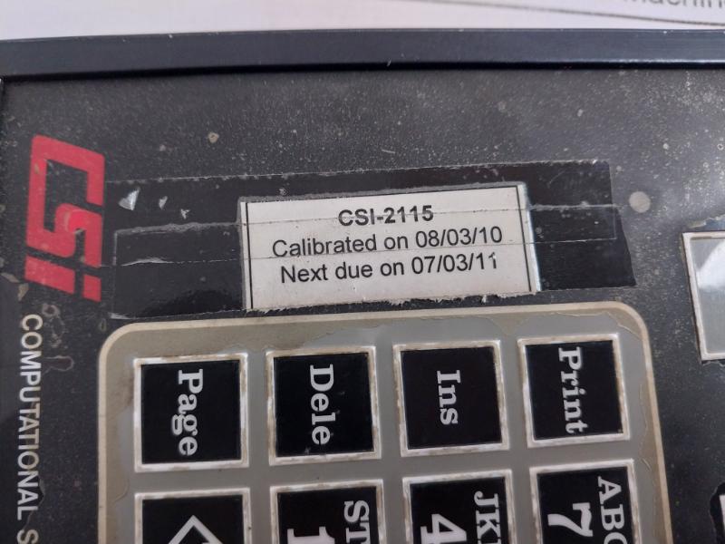 Emerson Csi 2115 Machinery Analyzer