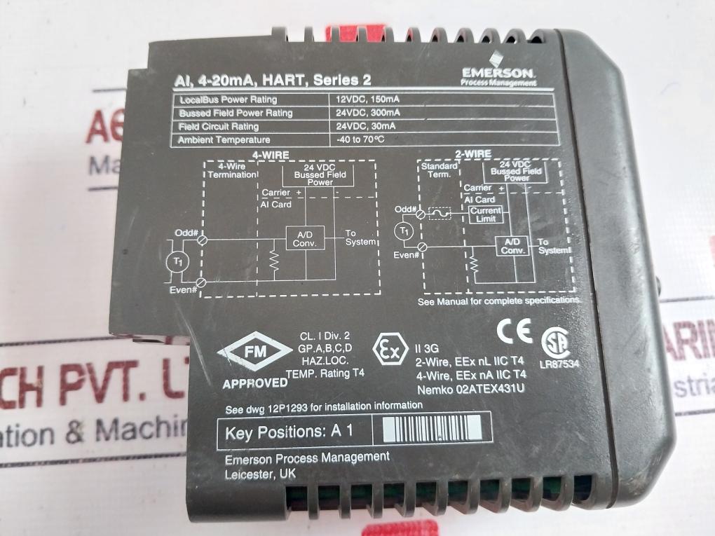 Emerson Delta V KJ3222X1-BA1 Analog Input Module 12P2532X092 REV K