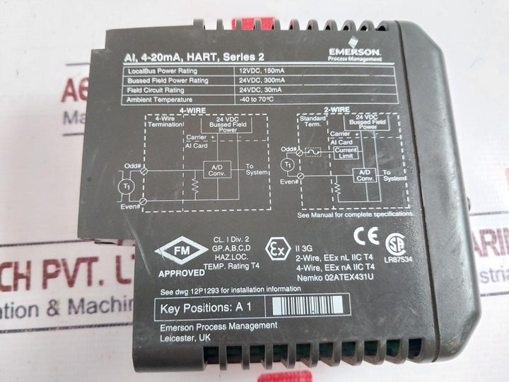 Emerson Delta V KJ3222X1-BA1 Analog Input Module 12P2532X092 REV K
