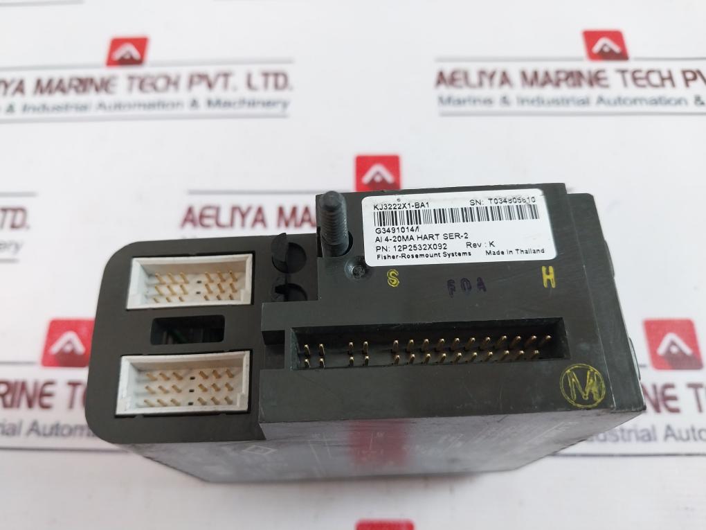 Emerson Delta V KJ3222X1-BA1 Analog Input Module 12P2532X092 REV K