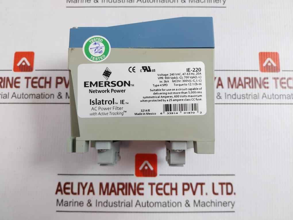 Emerson Islatrol 240 Vac, 47-63 Hz Part No Ie-220