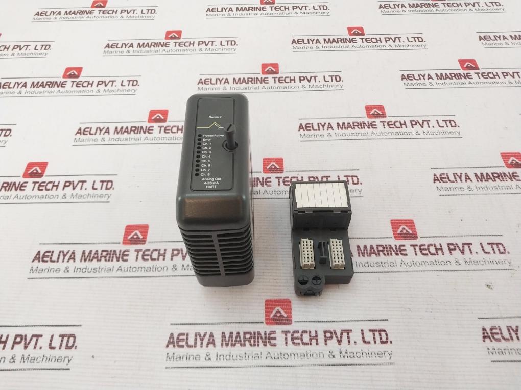 Emerson Kj3221X1-ba1 Analog Output Hart Module Set 12P2531X102 Rev: N, Series 2
