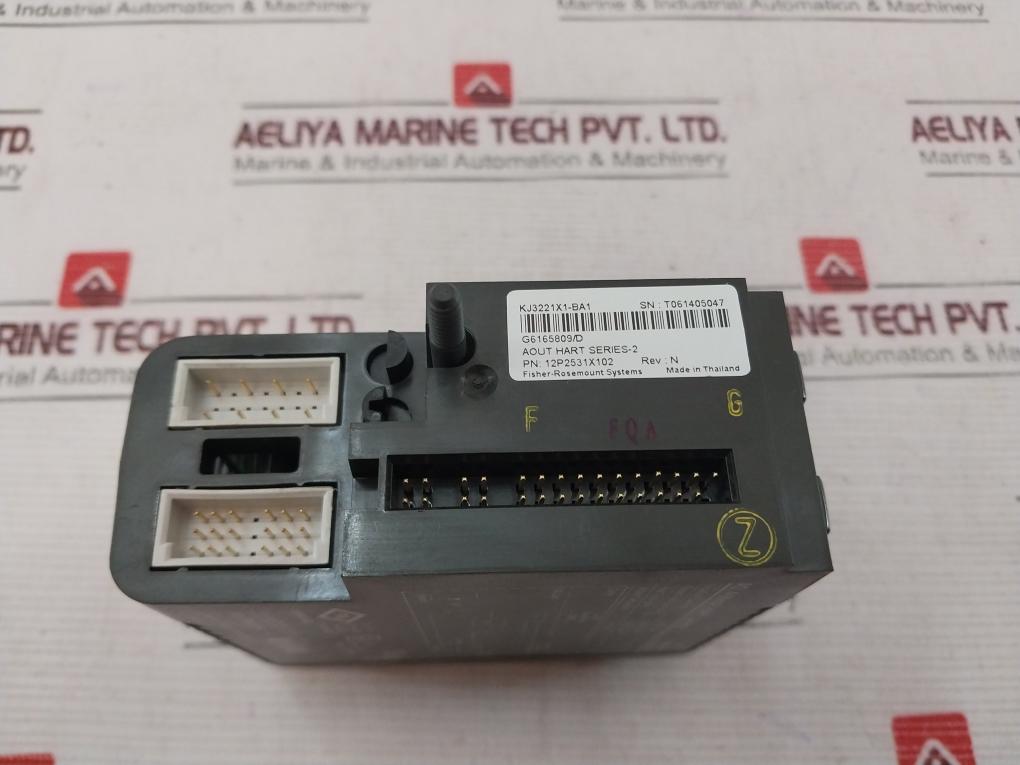Emerson Kj3221X1-ba1 Analog Output Hart Module Set 12P2531X102 Rev: N, Series 2