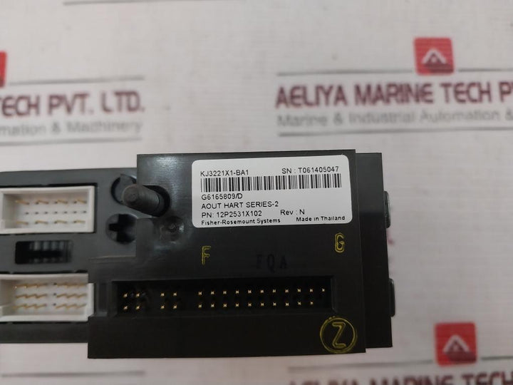 Emerson Kj3221X1-ba1 Analog Output Hart Module Set 12P2531X102 Rev: N, Series 2