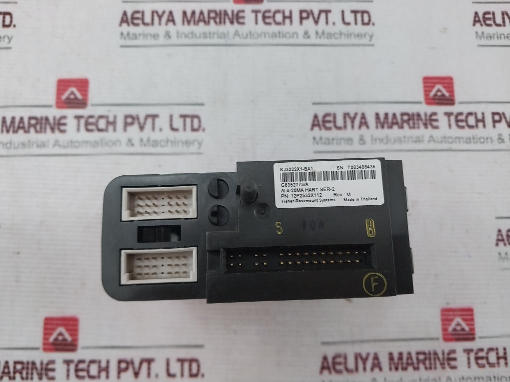 Emerson Kj3222X1-ba1 Analog Input Module 12P2532X112 Rev: M, 24Vdc, Series 2