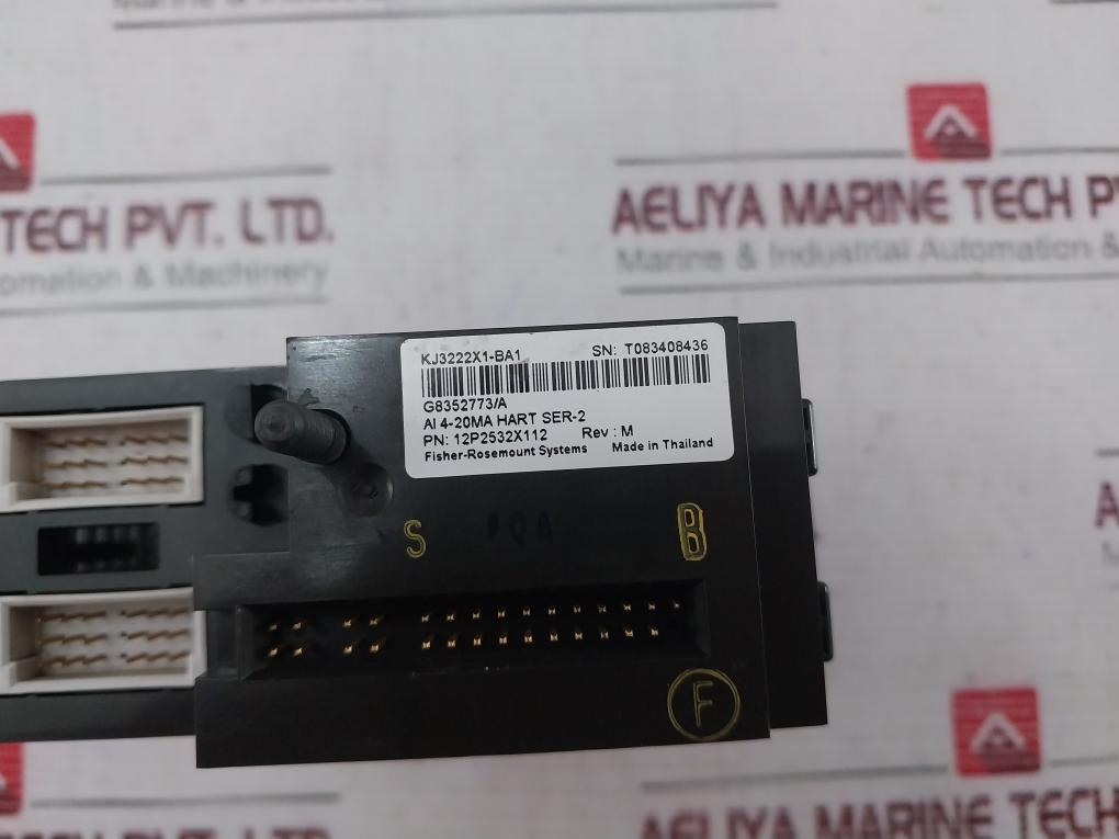 Emerson Kj3222X1-ba1 Analog Input Module 12P2532X112 Rev: M, 24Vdc, Series 2
