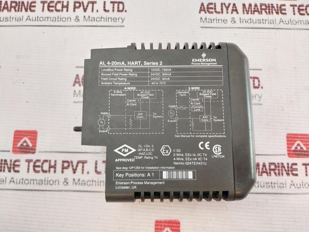 Emerson KJ3222X1-BA1 Input Module 12P2532X112 Rev: M