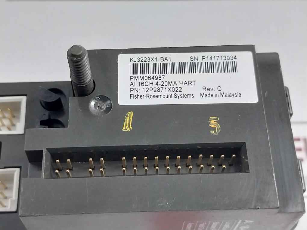 Emerson Kj3223X1-ba1 Analog Input Module 16 Ch. 4-20 Ma Pmm064987 Rev.C