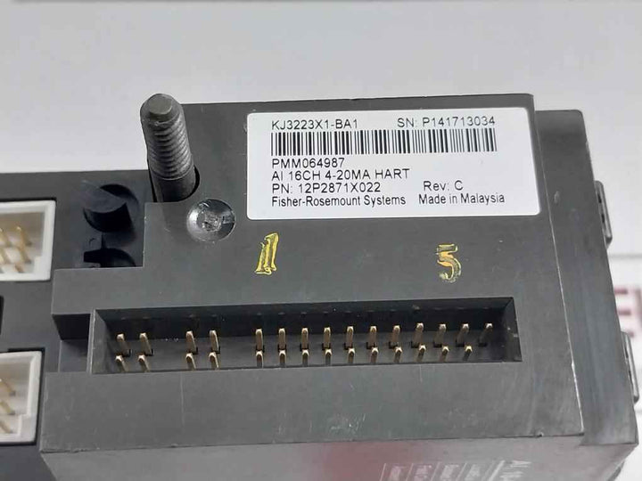 Emerson Kj3223X1-ba1 Analog Input Module 16 Ch. 4-20 Ma Pmm064987 Rev.C