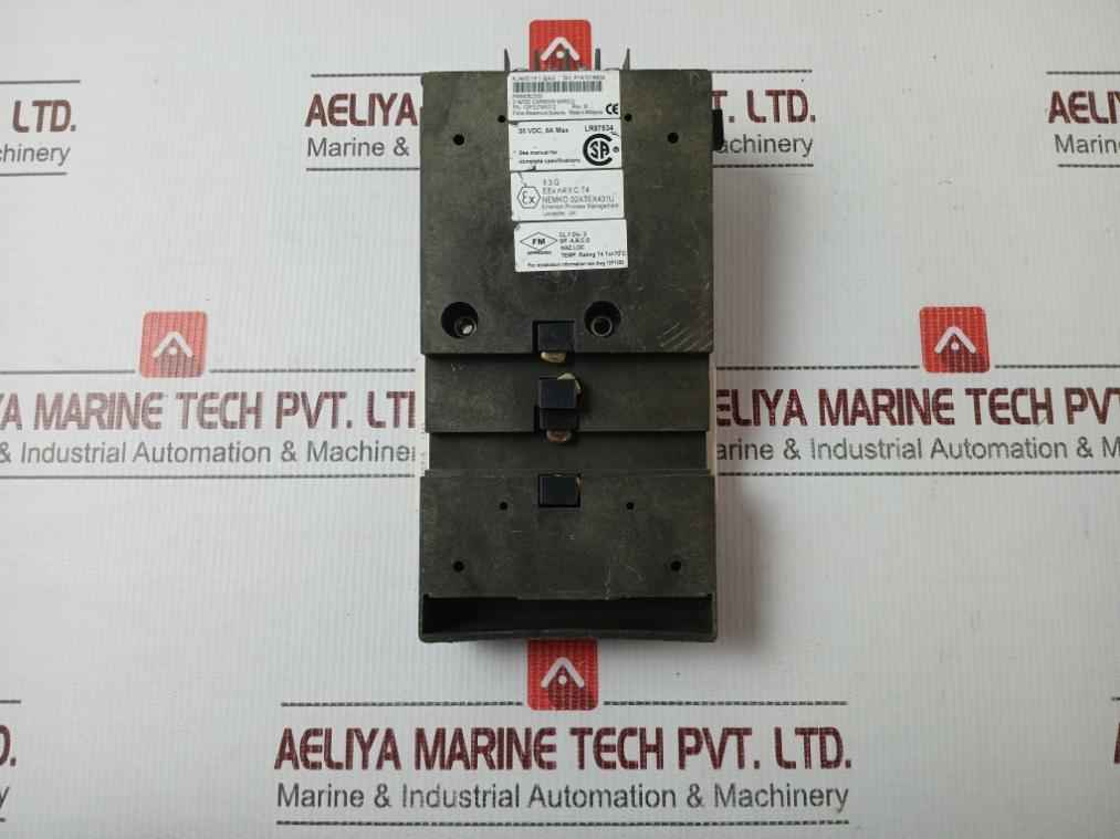 Emerson Kj4001X1-ba3 2 Wide Controller Carrier 30 Vdc 8A Max 12P3378X012