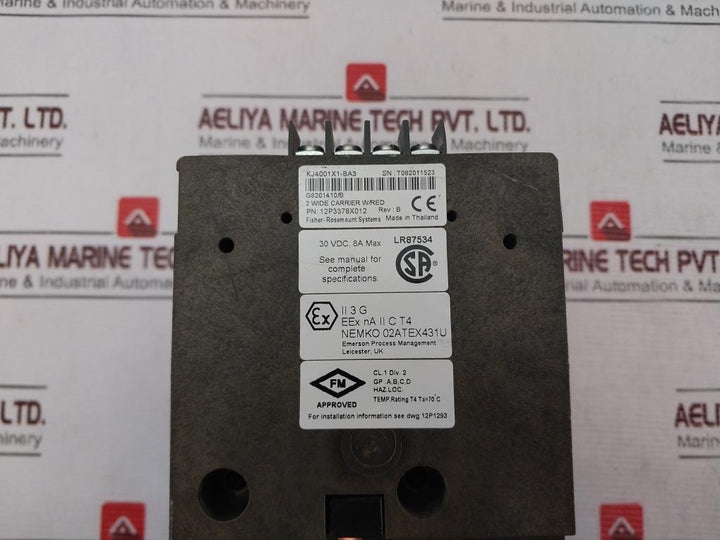 Emerson Kj4001x1-ba3 System Power Supply (Ac/dc) Controller M5 12p3378x012