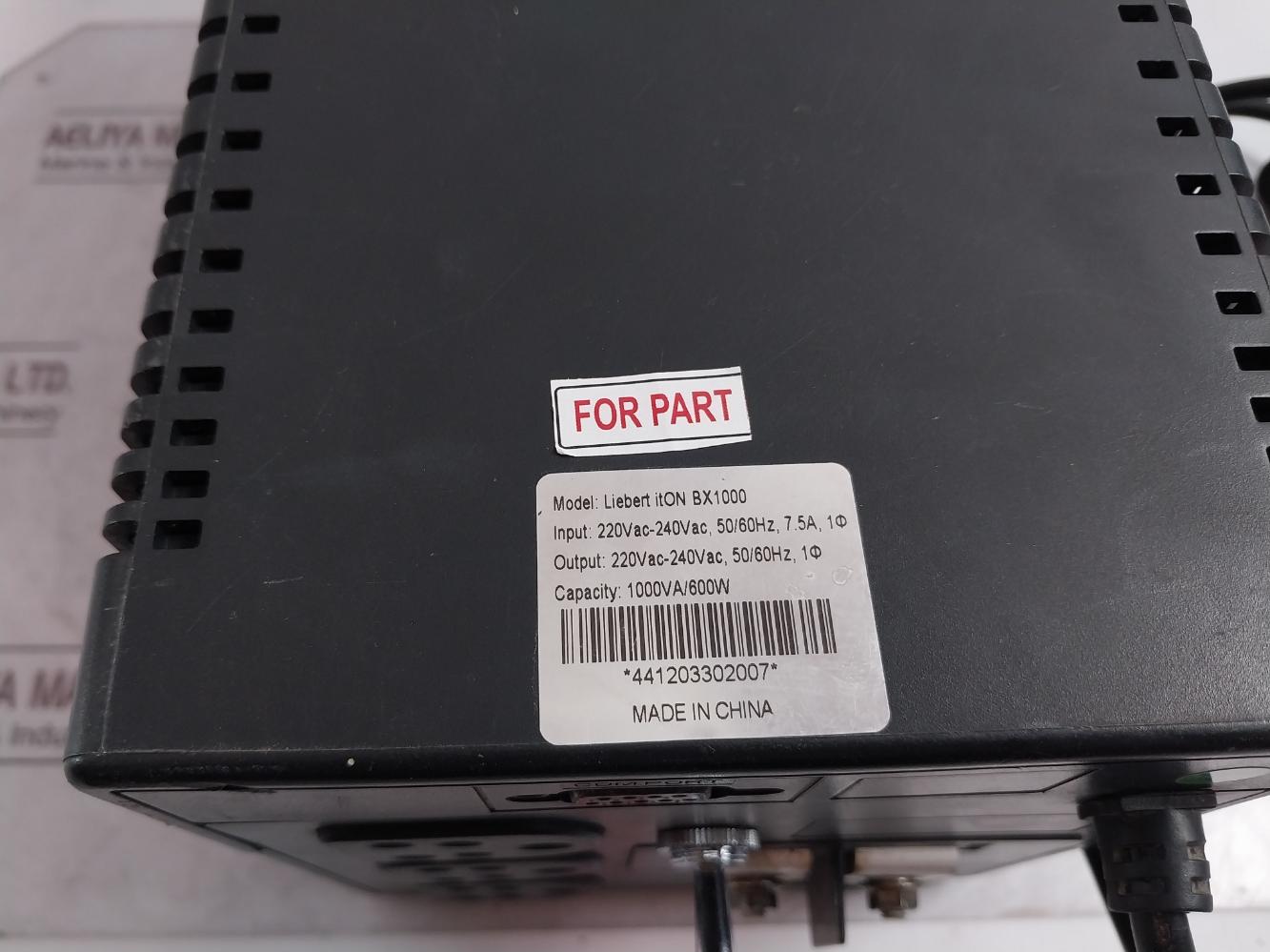 Emerson Liebert Iton Bx1000 Uninterruptible Power Supply