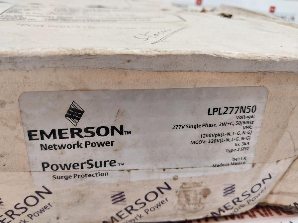 Emerson LPL277N50 Powersure Surge Protection 50/60Hz