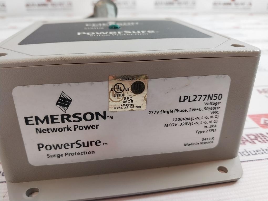 Emerson LPL277N50 Powersure Surge Protection 50/60Hz