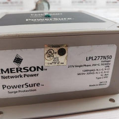 Emerson LPL277N50 Powersure Surge Protection 50/60Hz
