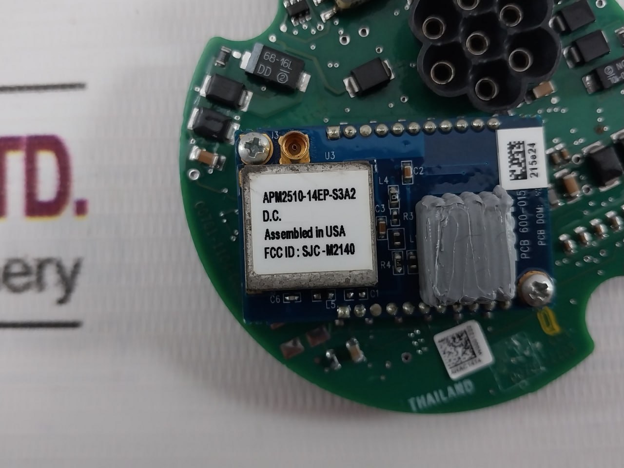 Emerson Pwb 00781-1104-0005 Printed Circuit Board 215E24 Ahac1414