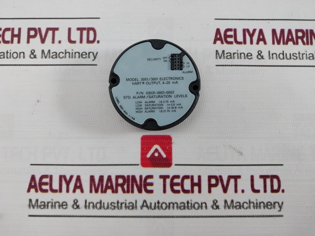 Emerson/Rosemount 03031-0001-0002 Alarm Saturation Electronic Board 4-20 Ma