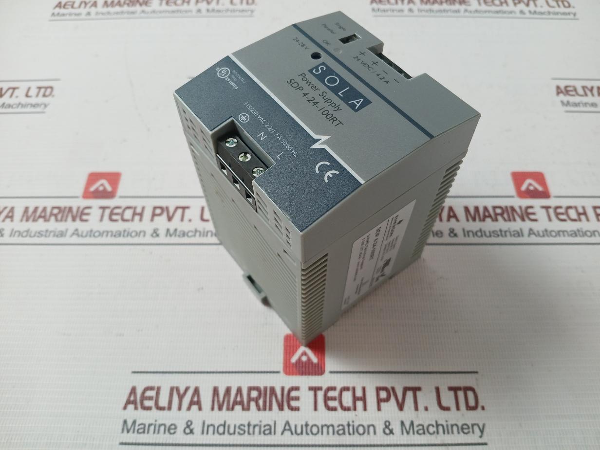 Emerson Sdp 4-24-100Rt Din Rail Power Supply 24 Vdc/4.2 A 24-28V 50/60 Hz