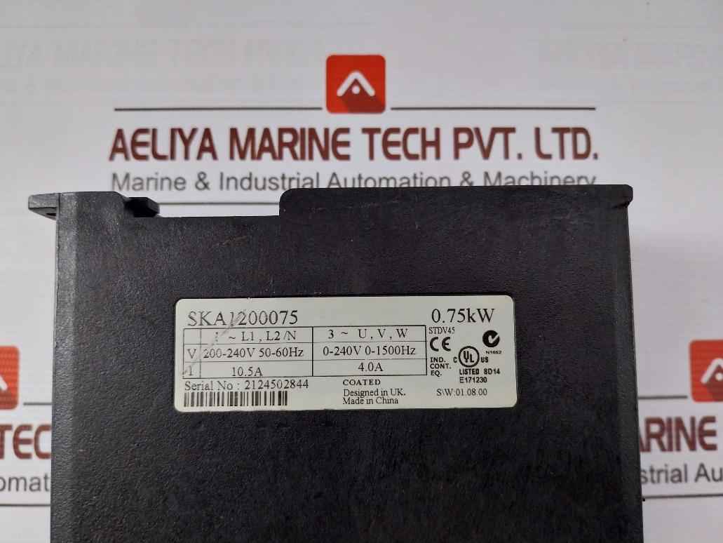 Emerson Ska1200075 Ac Inverter Drive 200-240V 50-60Hz 10.5 A E171230