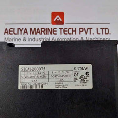 Emerson Ska1200075 Ac Inverter Drive 200-240V 50-60Hz 10.5 A E171230