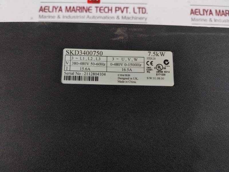 Emerson Skd3400750 Control Techniques Inverter 2112804104 75Kw