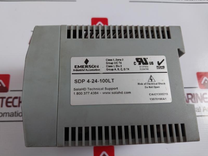 Emerson Sola Sdp 4-24-100Lt Class 2 Power Supply 24Vdc/3.8A 115/230Vac 1.8/1.0