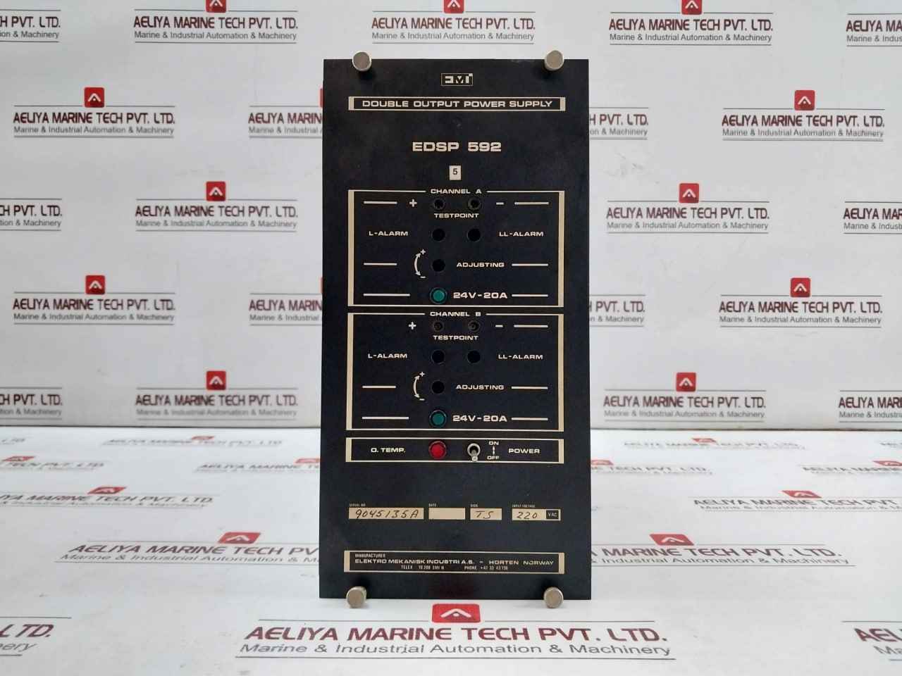 Emi Edsp 592 Double Output Power Supply 220 Vac