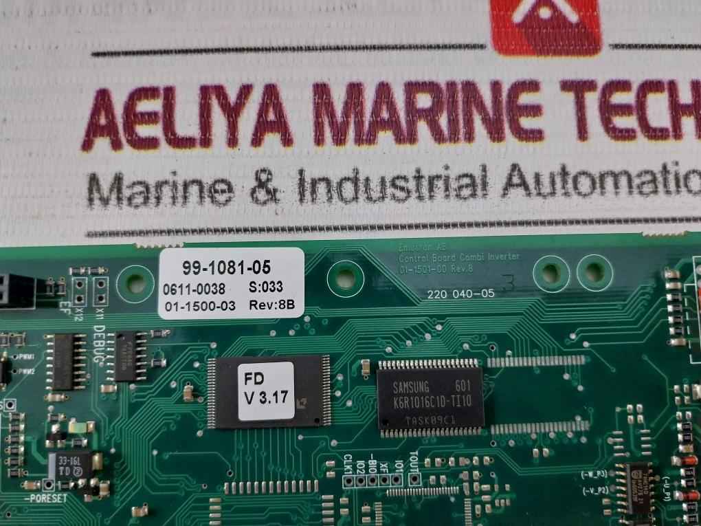 Emotron 01-1501-00 Control Board Combi Inverter Rev 8 94V-0