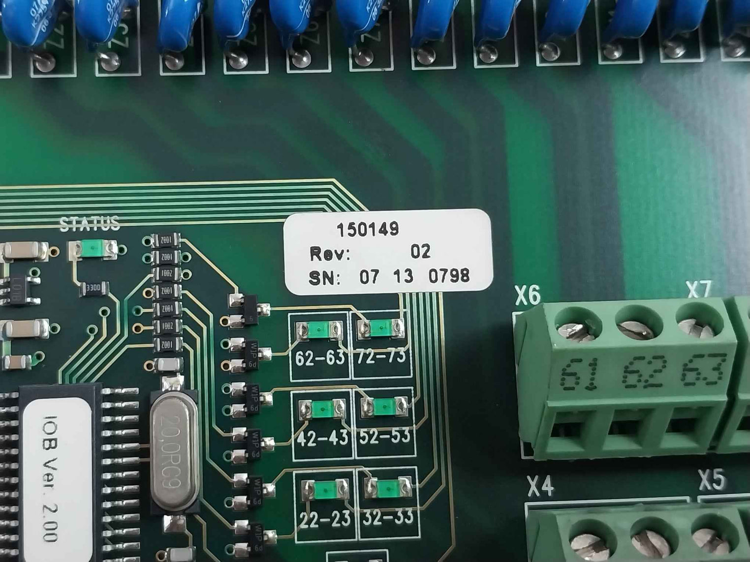 Emotron 540573 I/O Printed Circuit Board Rev 02
