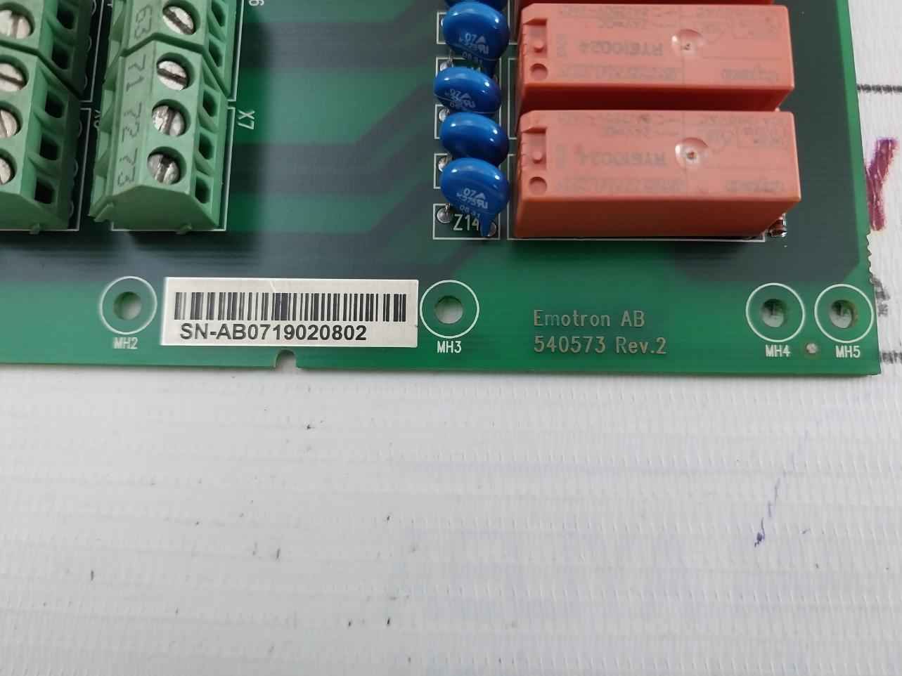Emotron 540573 I/O Printed Circuit Board Rev: 2 300 94V-0