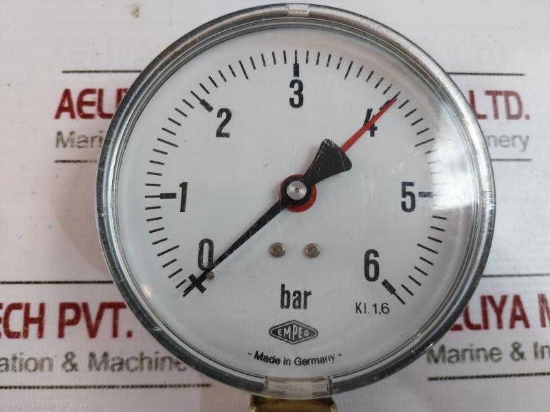 Empeo 0-6 Bar Pressure Gauge