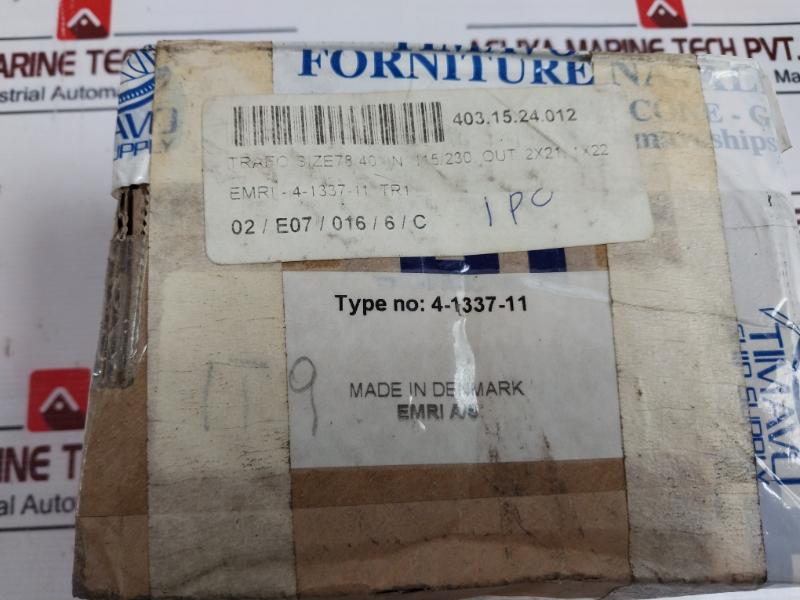 EMRI 4-1337-11 LN Transformer 115VAC- 230VAC