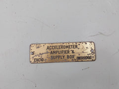 Emri Cxc10 Accelerometer Amplifier & Supply Box 1-20Hz 220 Volt