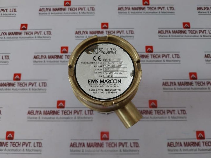 Ems Marcon Ct801-lb/S Tank Level Transmitter 25598-03 Ip66/67 0-333.41 Mbar