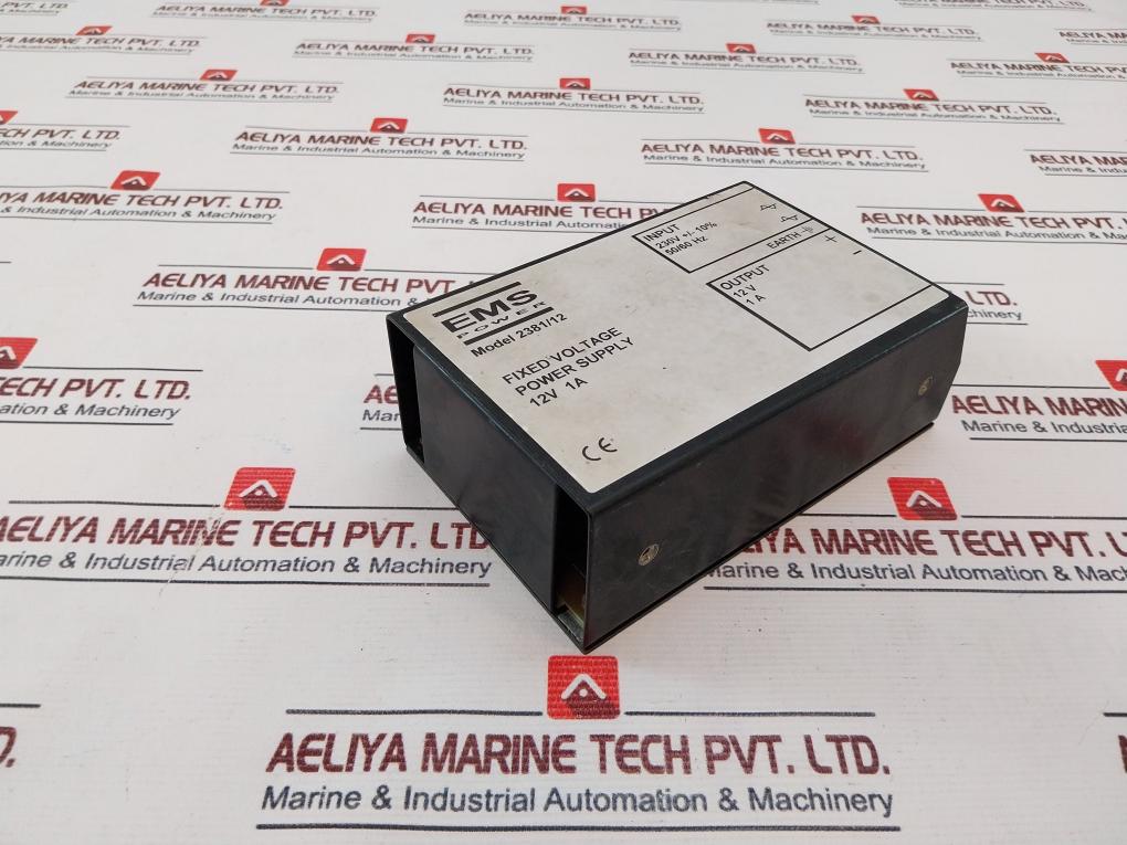 Ems Power 2381/12 Fixed Voltage Power Supply 12V 1A