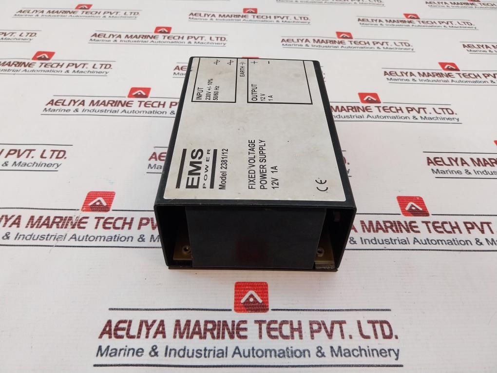 Ems Power 2381/12 Fixed Voltage Power Supply 12V 1A