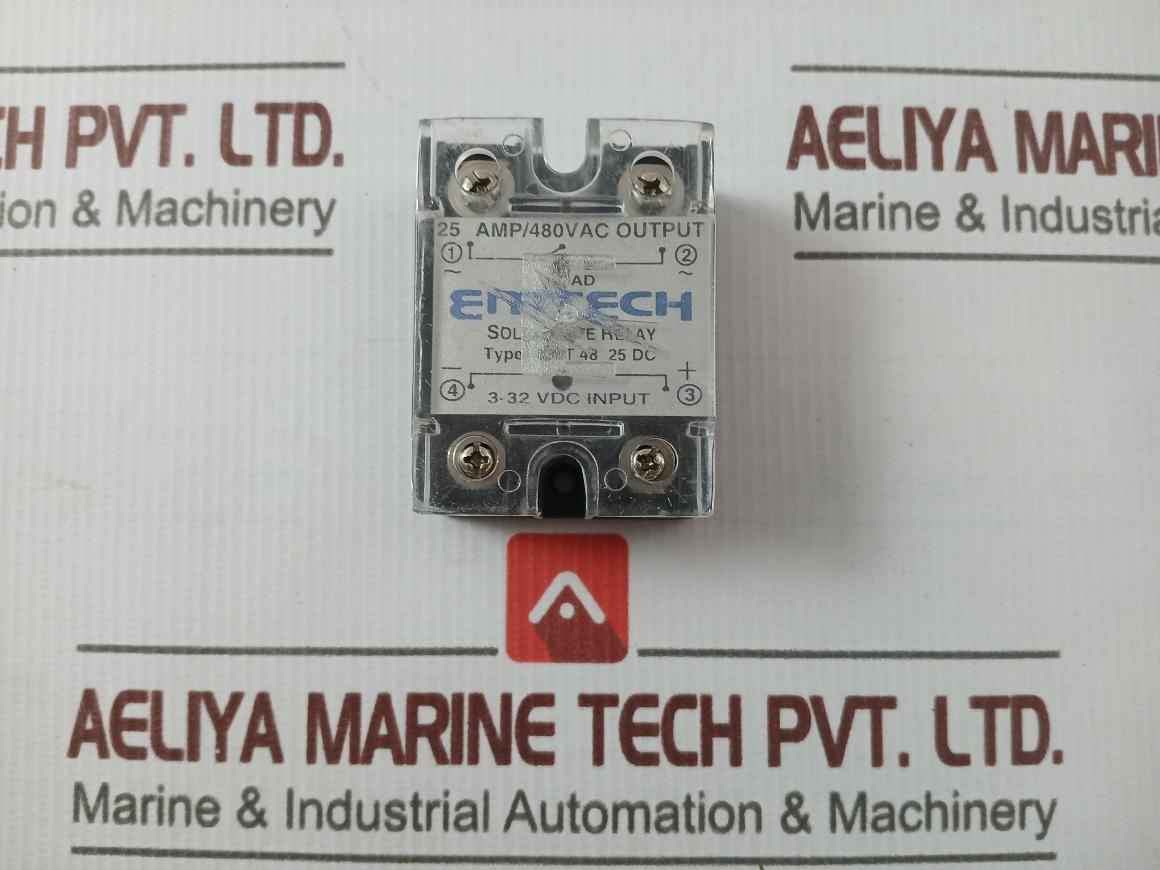 Emtech Emt 48 25 Dc Solid State Relay 3-32 Vdc Input 25 Amp / 480Vac Output