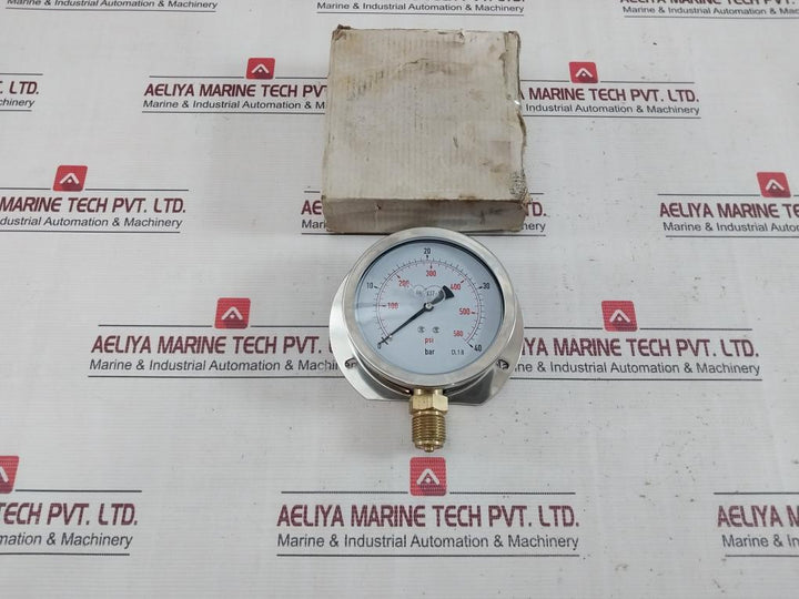 En 837-1 0-580 Psi Pressure Gauge 0-40 Bar